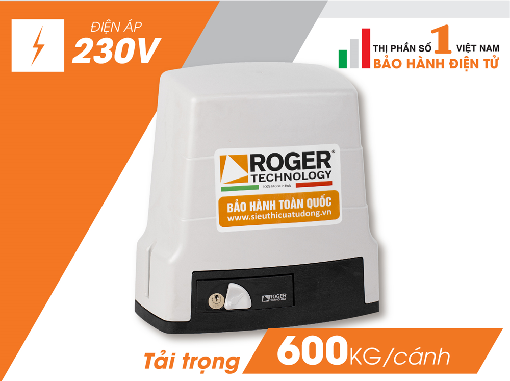Cổng trượt tự động Roger Kit H30-640